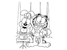 16 de maio de 2021 by desenhos para colorir. Gato Garfield A Sorrir E A Tirar O Cao Odie Da Cartola Colorir Desenhos