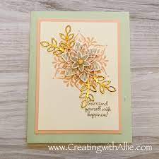 Scratching your head about how to start making an id card? Card Making Made Easy With Happiness Surrounds Stamp Set Creating With Allie Cards Greeting Cards Handmade Card Making