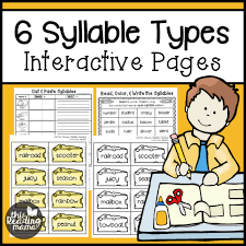 6 Syllable Types Resource Pack