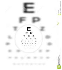 Corrective Contact Lens And Eye Chart Stock Illustration