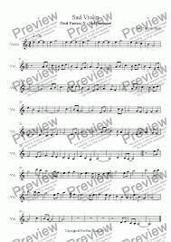 Violin part (with fingerings for shifts) this is a transcription of the violin part from the youtube video titled sad romance. Sad Violin Download Sheet Music Pdf File