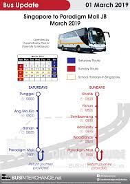 Book bus tickets from paradigm mall to klia2 with redbus.sg. Direct Bus Service From Singapore To Paradigm Mall Jb Operating In March 2019 Bus Interchange Net