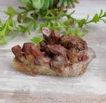 Red Ferruginous Quartz Clusters-Red Feather, Colorado