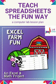 Excel Farm Fun Excel And Math Skills Elementary Computer Lab Elementary Technology Computer Lab Lessons