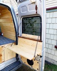 Sunshine Coast Adventure Van On Instagram Here S My New Folding Table For The Rear Door The Table Top Is Made Fr Drop Down Table Van Life Diy Fold Out Table