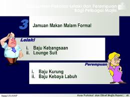 Variasi makan malam biar semangat menjalani diet. Etiket Majlis Rasmi Asas Protokol Oleh Basir Bin Bahir Ppt Download