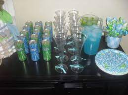 These free, printable favor boxes double as baby shower decorations and give the guests something to take home. Turquoise Lime Green Baby Shower Party Ideas Photo 9 Of 16 Catch My Party