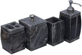We are the home of spa sister. Source Bulk Grey Black Set Of 4 Bathroom Accessories From Wholesale Distributors In India Decorative Handmade Soap Dish Liquid Soap Dispenser Toothbrush Holder A Container With Lid Bath Ensemble Vanity Set From Bulk Suppliers