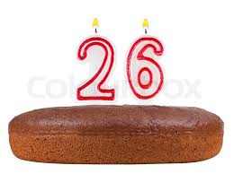 Jan 9, jan 18, jan 27, feb 8, feb 17, feb 26, mar 7, mar. Birthday Cake With Candles Number 26 Stock Image Colourbox