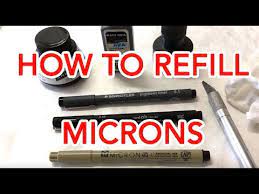 Untuk seorang karikatur, komikus, hingga ilustrator, stylus pen menjadi perlengkapan penting yang tidak boleh terlupakan. How To Refill Microns Easily Micron Life Hack Use Your Own Quality Inks And Save Money Youtube