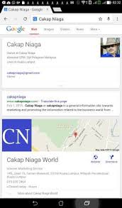 Cakap Niaga Cakap Niaga World At The Google S Mobile Serp Web Video News Google Map Screenshot