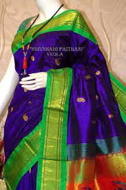 0 out of 5 ₹. Cotton Silk Blue Green Maharani Paithani At Price 18500 Inr Bag In Nashik Id C4499606