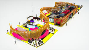 Pavilion Stand Mexico Hannover Messe 2018 On Behance In 2020 Hannover Pavilion Event