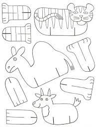 Animais para colorir, desenho infantil para colorir. Wielblad Tygrys Animais De Cartao Animais De Papel Ideias Criativas
