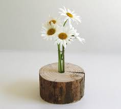 Stylische Vase Im Baumstamm Als Deko Fur Dein Wohnzimmer Esszimmer Schlafzimmer Etc Natur Vase Mit Holz Scheibe Als Dekoartikel S Holz Vase Holzvase Und Blumen Vase