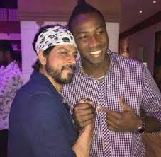 With Andre Russell Famous Cricketer Sports Celebrities Andre Shahrukh Khan