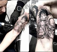 One piece monkey d luffy tattoo stickers cosplay accessory prop. New School Tattoo Studio One Piece Monkey D Luffy Newworld Gomugomu Haki Blackandgrey Tattoo Anime Byjavink Ns Newschool In Calella Bcn Facebook