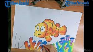 Nah, menggambar bisa dijadikan sebagai wadah dalam aktifnya perilaku sang anak. Ayo Belajar Menggambar Tutorial Gambar Ikan Badut Nemo Tribun Jambi