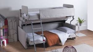 a modern mini miracle it s a sofa that turns into a bunk bed couch bunk beds bunk beds with stairs kids bunk beds