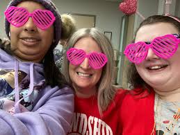 Our clients and employees at Rogers ADDT are having a great time  celebrating Valentine's Day! Pictured: Vicky Cagle #friendship #fcc  #ValentinesDay #valentines2025❤️ #livelaughloveFCC #FCCteamweheartyou