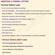 Writing A Formal Letter Linking Words A Formal Letter Teaching Writing
