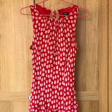 Hobbs red polka dot dress 2025