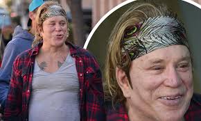 Maybe you would like to learn more about one of these? Mickey Rourke 68 Flashes His Tattoos And A Smile During Lunch In Beverly Hills Daily Mail Online