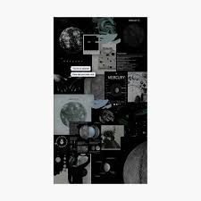 Aesthetic white wallpaper seni buku ruang seni wallpaper iphone. Black Collage Aesthetic Poster By Volkaneeka Redbubble