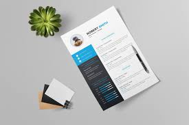 contemporary resume design 002727