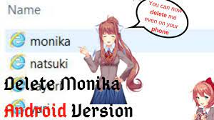 How to delete Monika on android (DDLC) - YouTube
