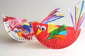Paper Plate Bird Crafts For Kids Paper Plate Craft Rocking Birdies Cbc Parents Feather Crafts Bird Crafts Bird Crafts Preschool