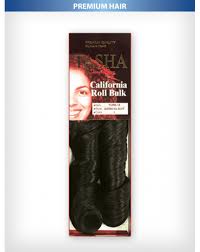 There are synthetic braiding hair with variety styles such as new yaky braiding, deep braiding, body wave braiding afro kinky braiding, super french braiding, afro marley kinky bulk hair,noir bob bulk. Tasha California Roll Bulk Braiding Hair