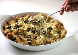 (or 9x13 inch) baking dish evenly with the remaining 2 tsp. The Bitten Word Thanksgiving 2012 Mushroom Leek Bread Pudding