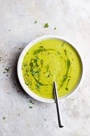 Slow Roasted Creamy Green Tomato Soup With Caramelized Onions Dark Leafy Greens And Herbed Oil And Garlic Cre Green Tomato Recipes Tomato Soup Green Tomatoes