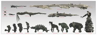 All Colossi Sizes Chart Shadow Of The Colossus Games