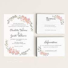Printable Wedding Invitation Set Watercolor Floral Garden Ready To Print Pdf Rsvp C Biglietti Di Nozze Inviti Di Nozze Fai Da Te Cartoleria Per Matrimoni
