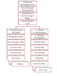 Organization Chart Quilon Real Industries Private Limited