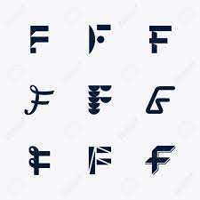 Dieses design auf anderen produkten. Vector Letter F Logo Template Set Collection Of Alphabet Design Label For Branding And Identity Lettering Emblem Sign Isolated On Background Abc Typeface Character Symbol Illustration Royalty Free Svg Cliparts Vectors And