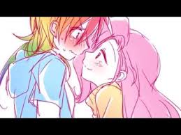 Check out inspiring examples of rainbowdashhuman artwork on deviantart, and get inspired by our community of talented artists. Fluttershy X Rainbow Dash Mlp Shine Like Rainbows Youtube