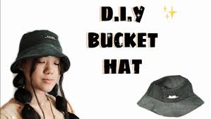 How to make a hat on a sewing machine? Thrift Flip Diy Bucket Hat No Sewing Machine Youtube