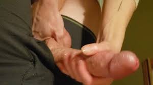 Sexy lubed handjob takes veiny muscular penis from LIMP to LAUNCH!