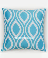 Turquoise Ikat Geometric Decorative Throw Pillow Case Cushion Cover Royalfurnish Com In 2020 Decorative Throw Pillows Cheap Decorative Pillows Throw Pillows