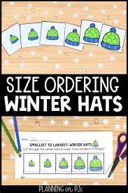 Winter Hats Size Ordering From Smallest To Largest Winter Theme In 2021 Winter Theme Winter Math Activities