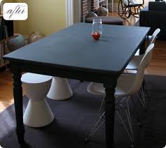 Not too long ago, i started working on our dining room and i decided to paint it a bold color. Before After Kate S Chalkboard Table Design Sponge