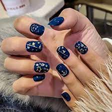 Este sábado 14/12 tendremos el agrado de pro.yectarlo en una de las locaciones donde lo rodamos, lugar de grandes momentos mágicamente azules, nuestro querido zaguan sur. Amazon Com Morily 24 Unas Postizas De Color Azul Oscuro Brillante Con Purpurina Cuadrada Corta Para Manicura De Unas Postizas Para Mujeres Y Ninas Belleza Y Cuidado Personal