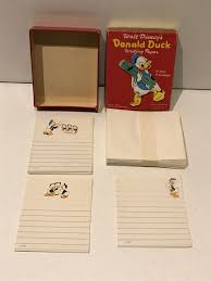 Writing is a process, and no two people write in the same way. Walt Disney Writing Paper In Original Box Donald Duck Catawiki