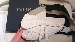 The saddle bag is one of those emblematic pieces that always manages to remain contemporary, chiuri tells vogue of its appeal. Dior X Daniel Arsham Newspaper Print Saddlebag Unboxing Styling Youtube