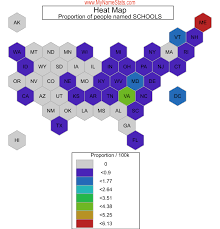 SCHOOLS Last Name Statistics by MyNameStats.com