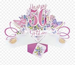 It's a fabulous 50th birthday! Pop192 Female 50th Birthday Cards Png Free Transparent Png Images Pngaaa Com