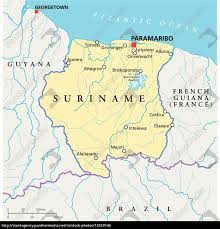 Its overall score has decreased by 3.1 points, primarily because of declines in labor freedom. Suriname Politische Karte Stock Photo 13259146 Bildagentur Panthermedia
